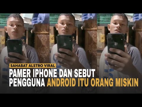 VIRAL VIDEO Manusia Sombong, Pamer iPhone Dan Hina Pengguna Android itu Orang Miskin.