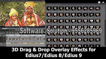 EDIUS 9 OR 8/7  3D DRAG & DROP EFFECTS