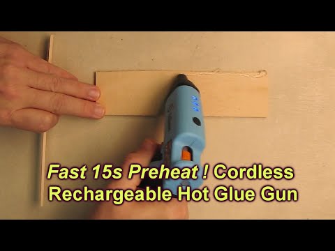  Cordless Hot Glue Gun, GoGonova 15s Fast Preheating Auto  Dripless Glue Gun, 5Ah USB-C Rechargeable Hot Glue Gun Kit