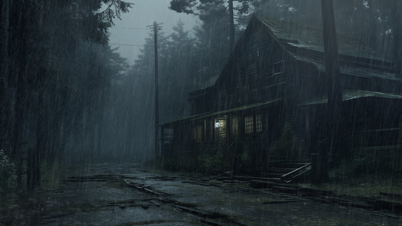 Heavy Rain Sounds in the Forest | Natural Sounds for Deep Sleep, Stress Relief And Peaceful Night