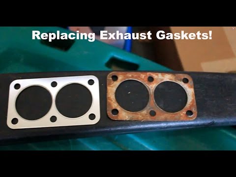 How do you fix an exhaust with epoxy?