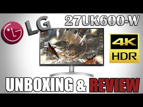 LG 27UK600-W HDR 4K UHD Monitor Unboxing & Review