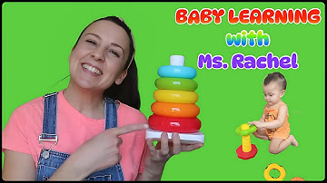 Baby Athena Learning with Ms. Rachel | Stacking Rings