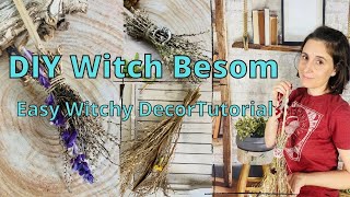 DIY Witch Broom | Homemade Witches Broom | Witch Altar Broom | CraftsNKeys