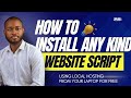 How to install any kind of website script using local hosting on your laptop free