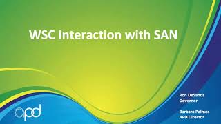 WSC Interaction with SAN