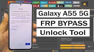 Samsung Galaxy A55 5G (SM-A556F) FRP Bypass Unlock Google account remove✅