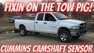 Fixing the Tow Pig! My 2005 Dodge Ram Cummins gets a Camshaft Position Sensor Replacement