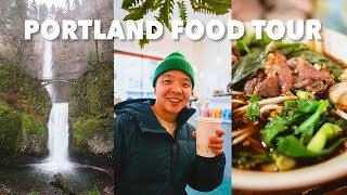 PORTLAND FOOD TOUR | thai food, biscuits, coffee shops, multnomah falls (portland, oregon)