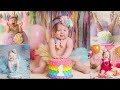 First(1st) Birthday PhotoShoot İdeas For Baby Girl.Photosession ideas At Home #partydecoration #baby