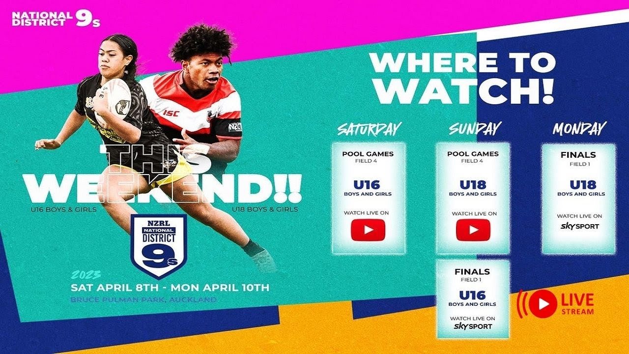 National 9s Tournament 2023 Final NZRL Easter Nines Week Live Bruce Coverage!!