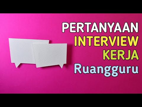 Pertanyaan Wawancara Interview Kerja Ruangguru Youtube