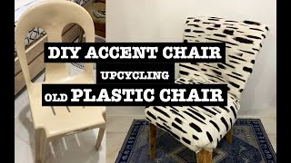 Diy Accent Chair Upcycling Old Plastic Chair Youtube