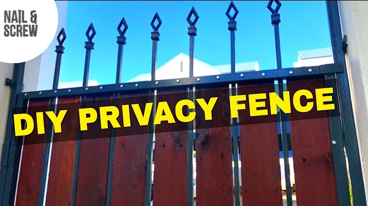 DIY PRIVACY SCREEN l How to Make a Privacy Fence for your Backyard