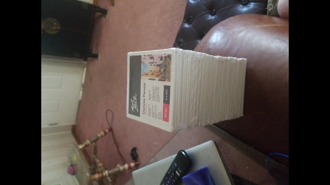 Mont Marte Canvas Panel (Pack of 12), 5 X 7 inches, Canvas Panel Great