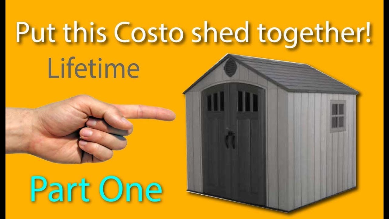 Put This Costco Lifetime Storage Shed Together Part One Youtube