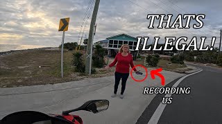 KAREN VS BIKERS (full video)#bikelife