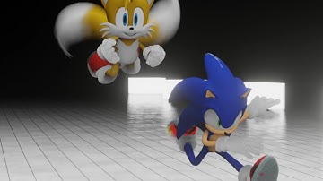 Sonic and Tails Blender animation test