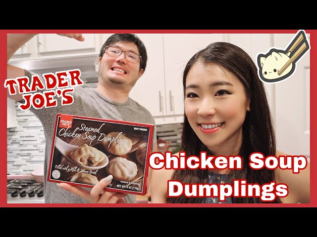 Trader Joe's Steamed Chicken soup Dumplings Review 