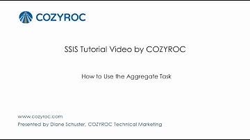 How to Use the Aggregate Task. SSIS tutorial videos by COZYROC