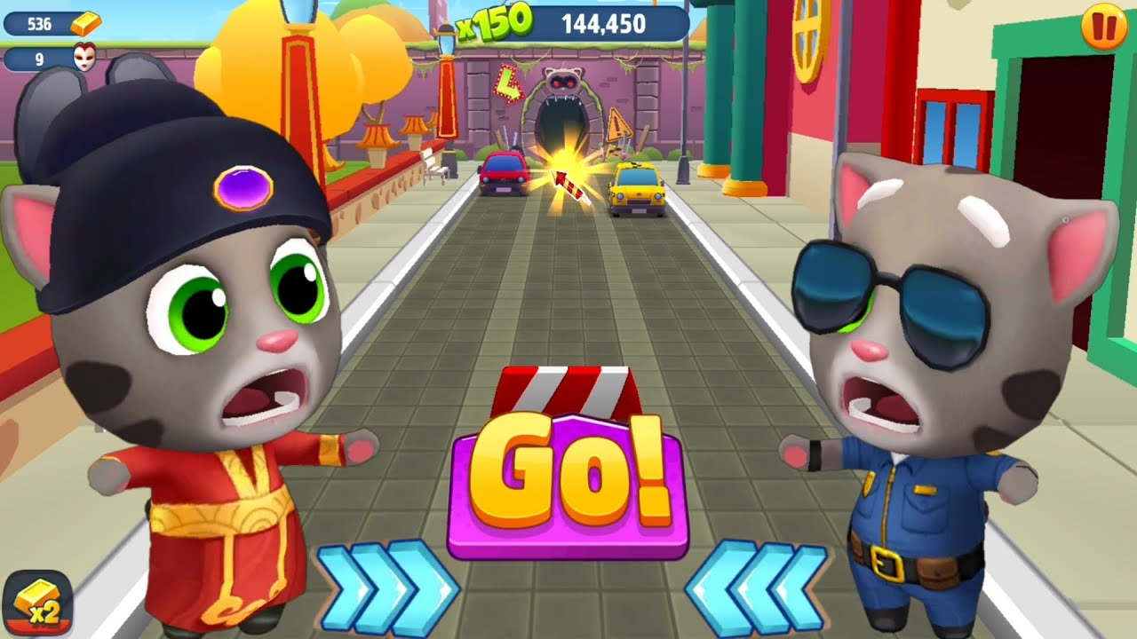 Talking Tom Gold Run Halloween 2022 - Instructions to Unlock Officer Tom vs Fortune Tom