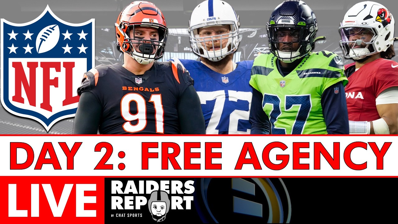 Raiders Free Agency LIVE: 2026 NFL Free Agency Tracker + Las Vegas Raiders Rumors & NFL News | Day 2