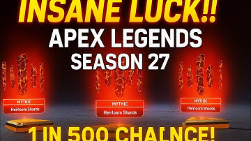 I Got HEIRLOOM SHARDS in APEX LEGENDS SEASON 27!! (1 in 500 Chance!) #Apexlegends #Apexseason27 