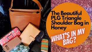The Beautiful PORTLAND LEATHER GOODS Triangle Shoulder Bag - What's In My Bag