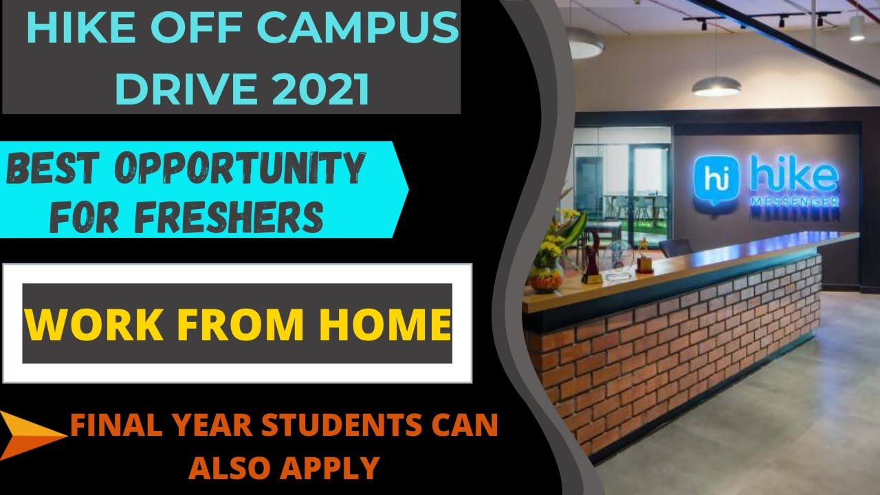 Hike off campus recruitment 2021 | Private company job vacancy 2021 | Career with us