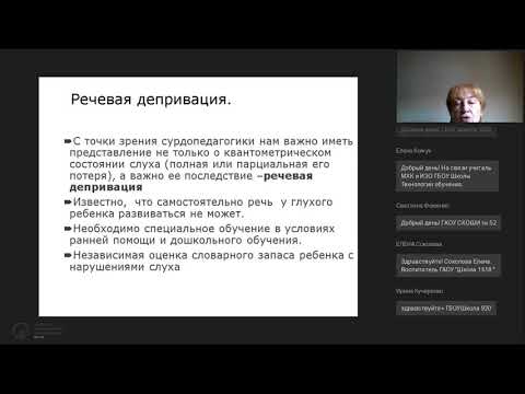 Особенности работы с детьми с ОВЗ, в том числе с нарушениями слуха и речи