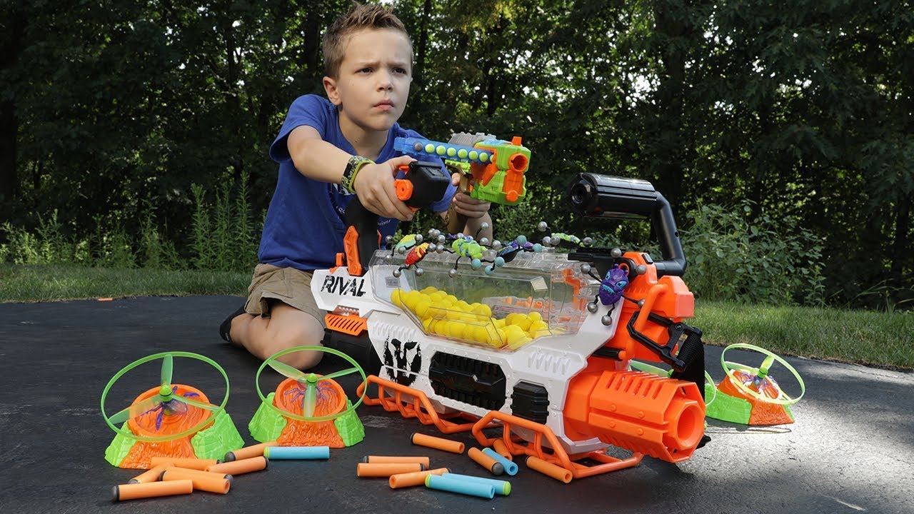 nerf videos twin toys