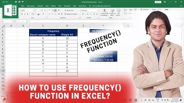 How to use frequency function in excel? #excel
