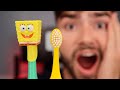 SpongeBob Electric vs Manual Toothbrush!