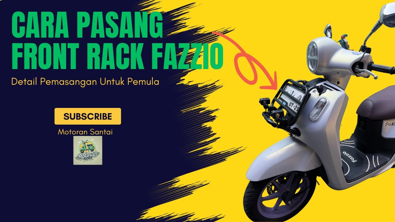 👌 Cara Pasang Front Rack Yamaha Fazzio | Detail Lengkap untuk Pemula # ...