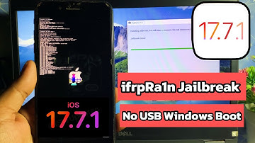 {Jailbreak iOS 17.7.1 - iOS 15 with ifpRa1n tool} No USB Windows Boot
