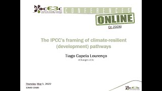 The IPCC’s framing of climate-resilient (development) pathways