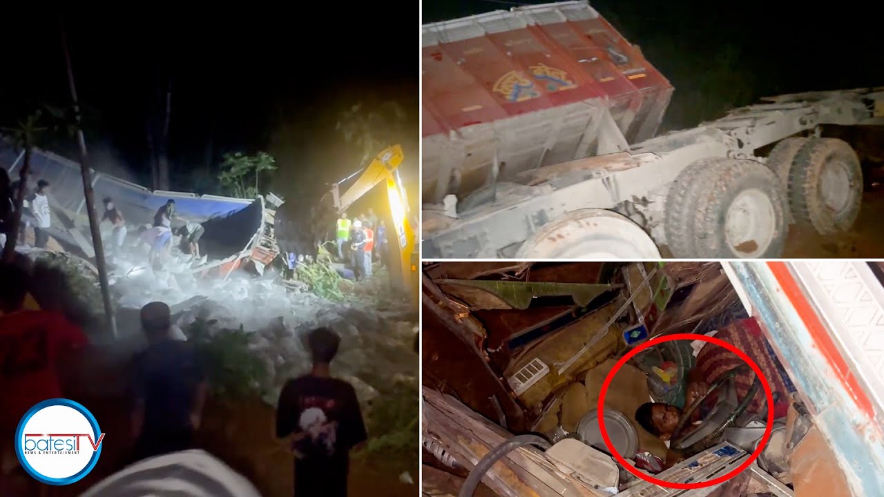 MAN DRIVES CEMENT-LADEN TRUCK INTO DRAIN AT UMLING, DRIVER SERIOUSLY INJURED