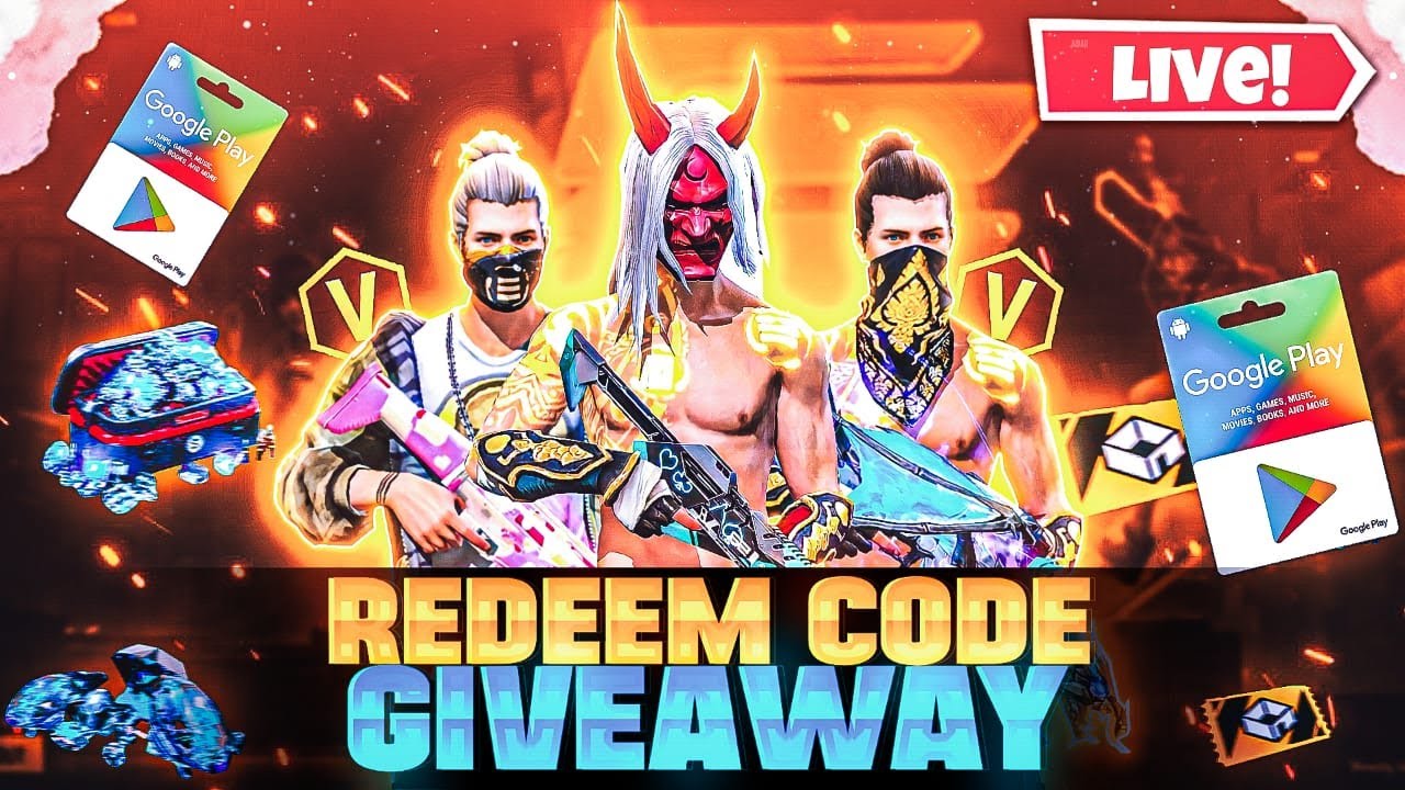 Free Fire Live Redeam Code Giveaway And Custom Room Gameplay # ...