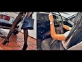 Kalinda cranking and revving barbaras fiat 147 in high heels  pantyhose  coldstart pedal pumping