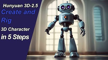 Hunyuan 3D-2.5 - Create and Rig a 3D Character in 5 Steps
