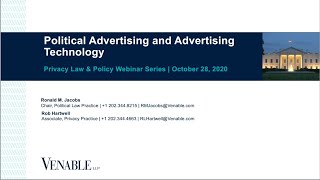 Privacy Law & Policy Webinar Series: Political Advertising and Advertising Technology