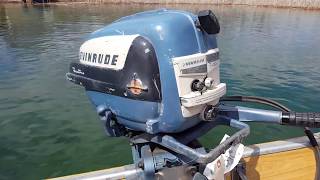 1956 Evinrude Fastwin 15hp Outboard Motor Pond Test