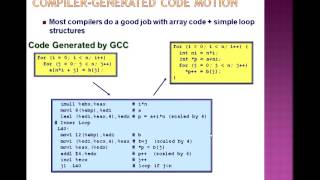 Capabilities & Limitations of Optimizing Compilers AND Expressing Program Performance