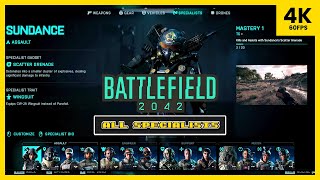 Battlefield 2042 - All Specialists 2024 4K 60Fps Pc