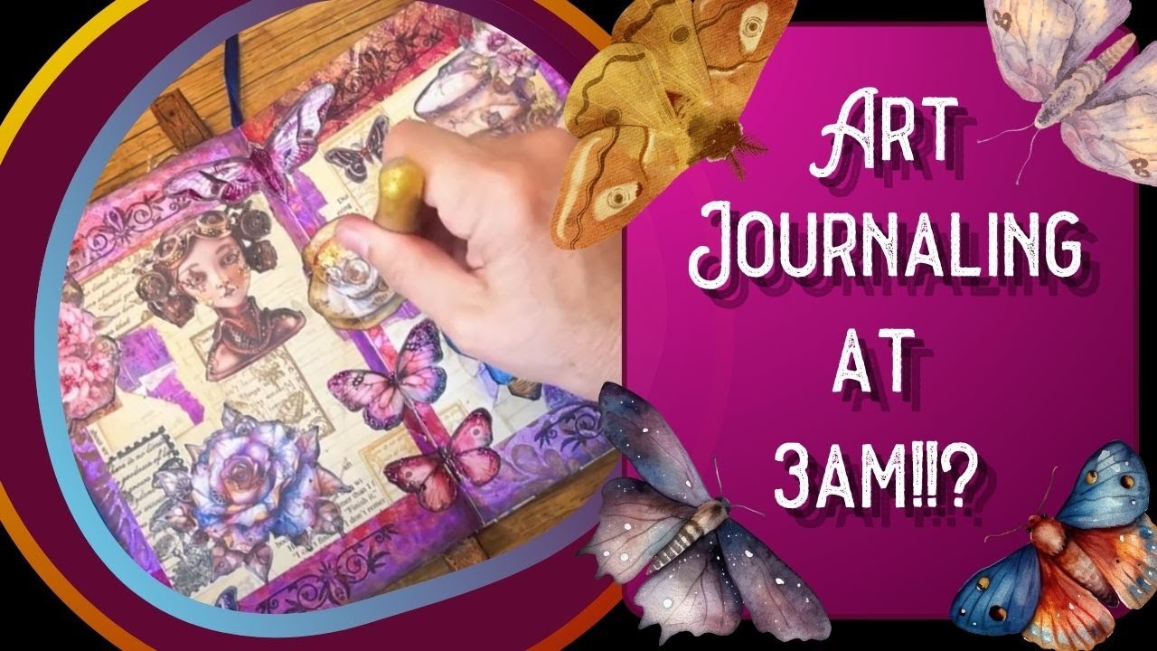 Steampunk Art Journal Cut & Collage With Steampunk Papers | Double Page Tutorial | 