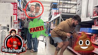 Funny WET Fart PRANK At Walmart! - FUNNY REACTIONS!