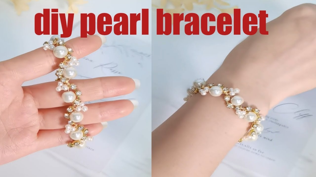 Daisies and Pearls DIY Bracelet | AllFreeJewelryMaking.com