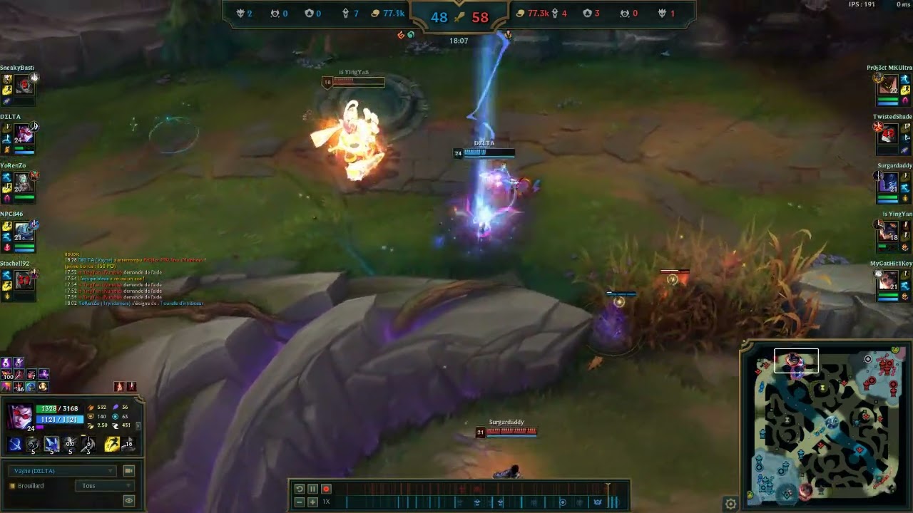 Même a 7h du Mat ça fait des penta ( en URF )