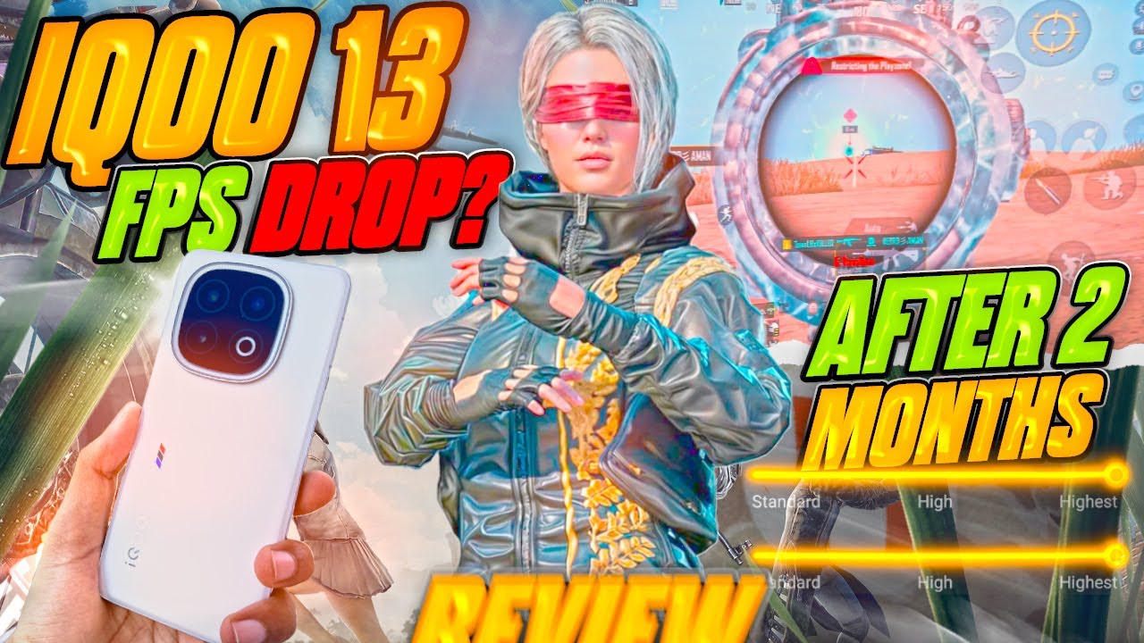 AFTER 2 MONTHS IQOO 13 5G BGMI 120 FPS TEST WITH FPS METER | IQOO 13 ...