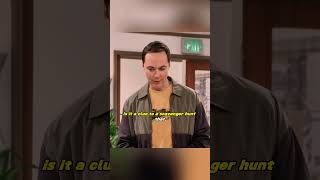 Sheldon and Amy crack the scavenger hunt 😂 #Comedy #Shorts #clips